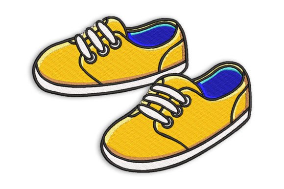 Baby Shoes Sneakers Embroidery Design