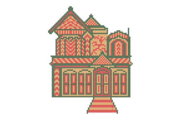 Cross Stitch House: A Seasonal Embroidery Staple