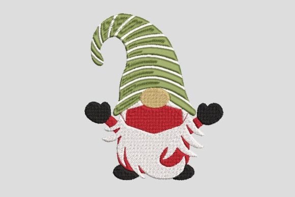 Cute Christmas Gnome: A Whimsical Embroidery Design Worth Personalizing