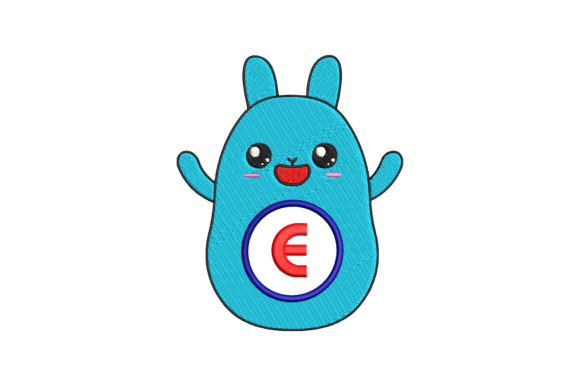Cute Rabbit Letter E: A Brand-Ready Embroidery Design Review