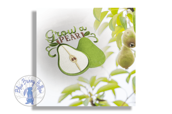 Grow a Pear: A Sweet, Sellable Embroidery Design